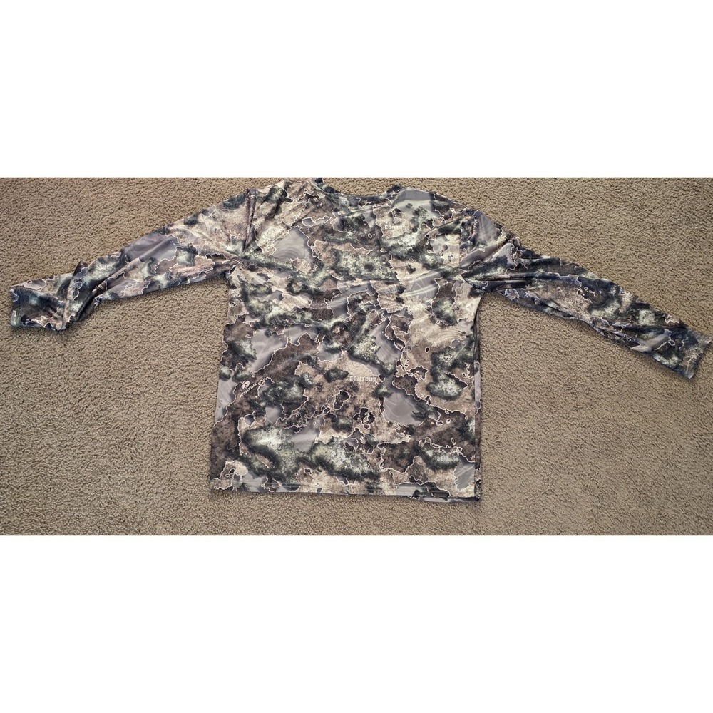 Mossy Oak Contour Camo Shirt Mens XL Long Sleeve Performance Tech Hunting